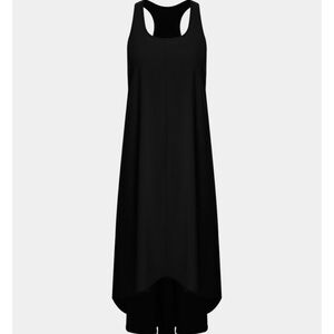 HALARA Elegant Black High Low Dress